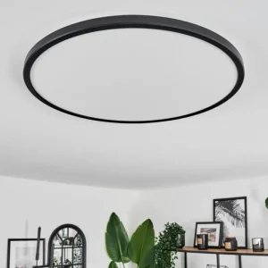 hofstein Plafonnier Hooper LED Noir, 1 lumière* Lampes Modernes