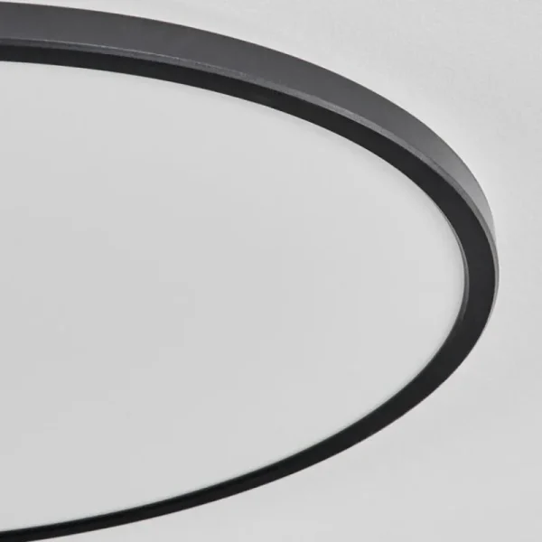 hofstein Plafonnier Hooper LED Noir, 1 lumière* Lampes Modernes
