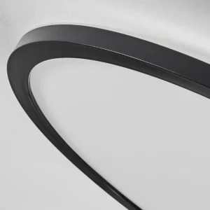 hofstein Plafonnier Hooper LED Noir, 1 lumière* Lampes Modernes