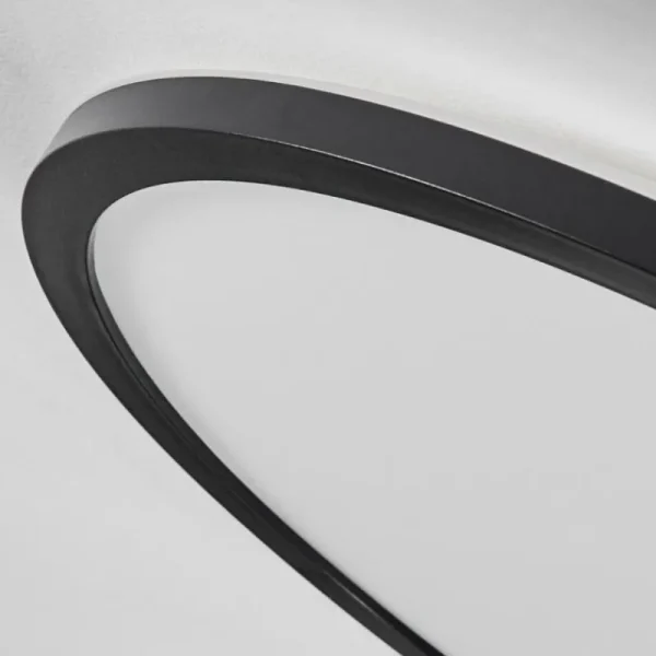 hofstein Plafonnier Hooper LED Noir, 1 lumière* Lampes Modernes