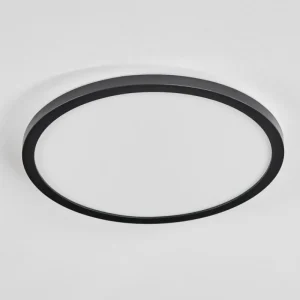 hofstein Plafonnier Hooper LED Noir, 1 lumière* Lampes Modernes