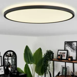 hofstein Plafonnier Hooper LED Noir, 1 lumière* Lampes Modernes