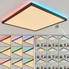 hofstein Plafonnier Hortinhas LED Noir, 1 lumière, Télécommandes, Changeur de couleurs* Lampes Modernes