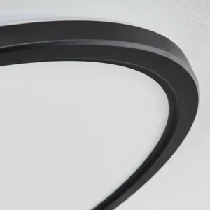 hofstein Plafonnier Hortinhas LED Noir, 1 lumière, Télécommandes, Changeur de couleurs* Lampes Modernes