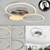 hofstein Plafonnier Hosum LED Nickel mat, 1 lumière* Lampes Modernes