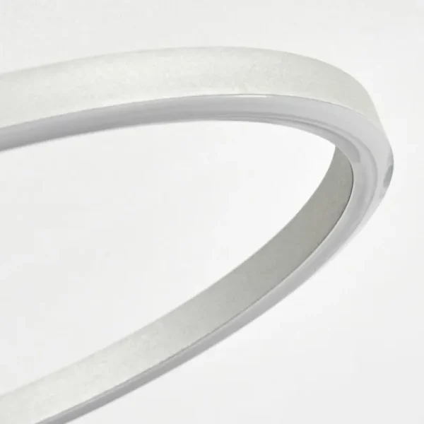 hofstein Plafonnier Hosum LED Nickel mat, 1 lumière* Lampes Modernes