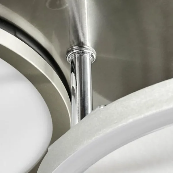 hofstein Plafonnier Hosum LED Nickel mat, 1 lumière* Lampes Modernes