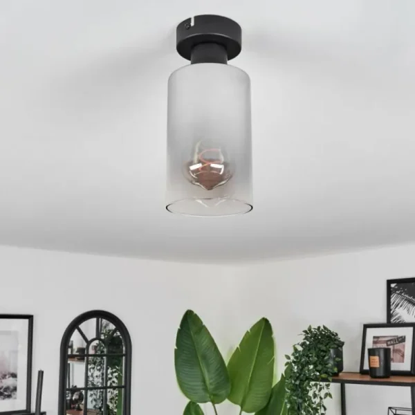hofstein Plafonnier Hunouri Noir, 1 lumière* Lampes Modernes