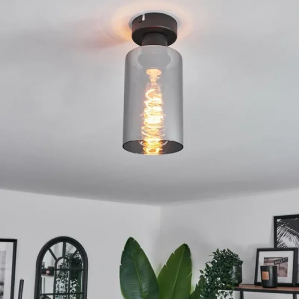 hofstein Plafonnier Hunouri Noir, 1 lumière* Lampes Modernes