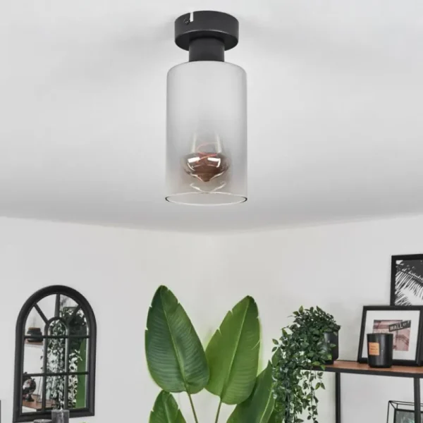 hofstein Plafonnier Hunouri Noir, 1 lumière* Lampes Modernes