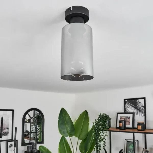 hofstein Plafonnier Hunouri Noir, 1 lumière* Lampes Modernes