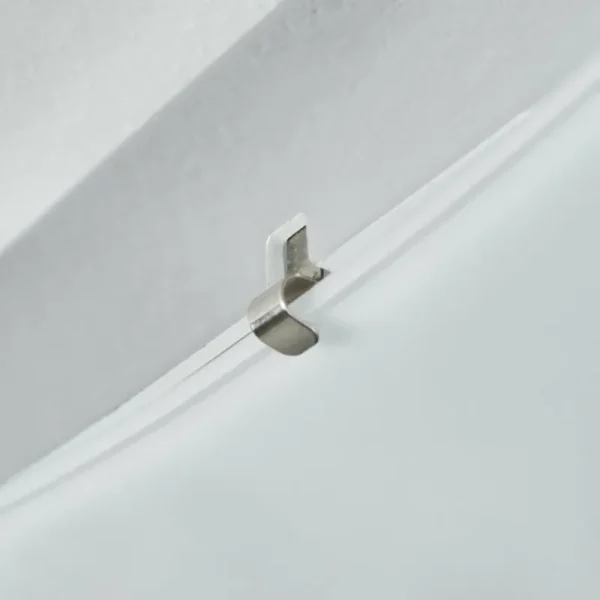 hofstein Plafonnier Hutton LED Chrome, 1 lumière* Lampes En Verre