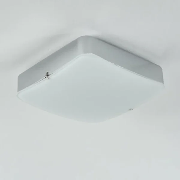 hofstein Plafonnier Hutton LED Chrome, 1 lumière* Lampes En Verre