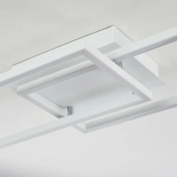 hofstein Plafonnier Hyacinthe LED Chrome, Blanc, 1 lumière* Lampes Modernes