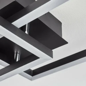 hofstein Plafonnier Hyacinthe LED Chrome, Noir, 1 lumière* Lampes Modernes