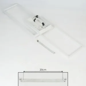 hofstein Plafonnier Hyacinthe LED Chrome, Blanc, 1 lumière* Lampes Modernes