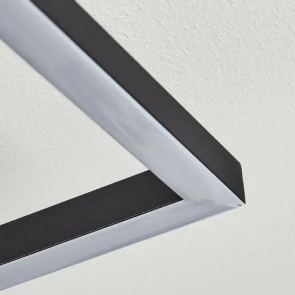 hofstein Plafonnier Hyacinthe LED Chrome, Noir, 1 lumière* Lampes Modernes