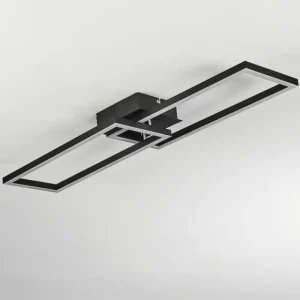 hofstein Plafonnier Hyacinthe LED Chrome, Noir, 1 lumière* Lampes Modernes