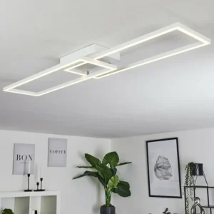 hofstein Plafonnier Hyacinthe LED Chrome, Blanc, 1 lumière* Lampes Modernes