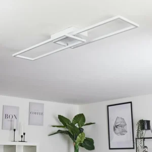 hofstein Plafonnier Hyacinthe LED Chrome, Blanc, 1 lumière* Lampes Modernes
