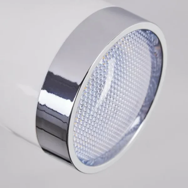 hofstein Plafonnier Idlewild LED Chrome, Blanc, 3 lumières* Lampes Modernes