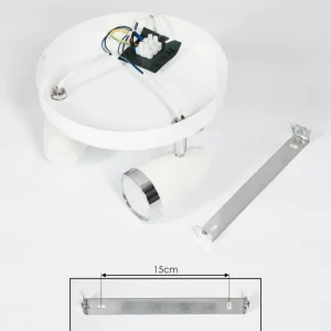hofstein Plafonnier Idlewild LED Chrome, Blanc, 3 lumières* Lampes Modernes