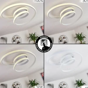 hofstein Plafonnier Ignal LED Blanc, 1 lumière* Lampes Modernes
