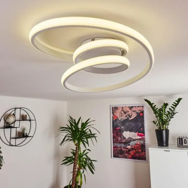 hofstein Plafonnier Ignal LED Blanc, 1 lumière* Lampes Modernes