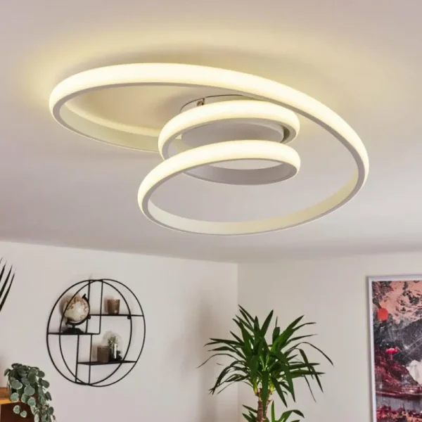 hofstein Plafonnier Ignal LED Blanc, 1 lumière* Lampes Modernes