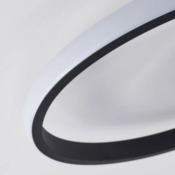 hofstein Plafonnier Ignal LED Noir, 1 lumière* Lampes Modernes