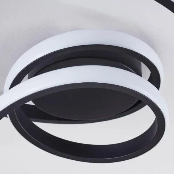 hofstein Plafonnier Ignal LED Noir, 1 lumière* Lampes Modernes