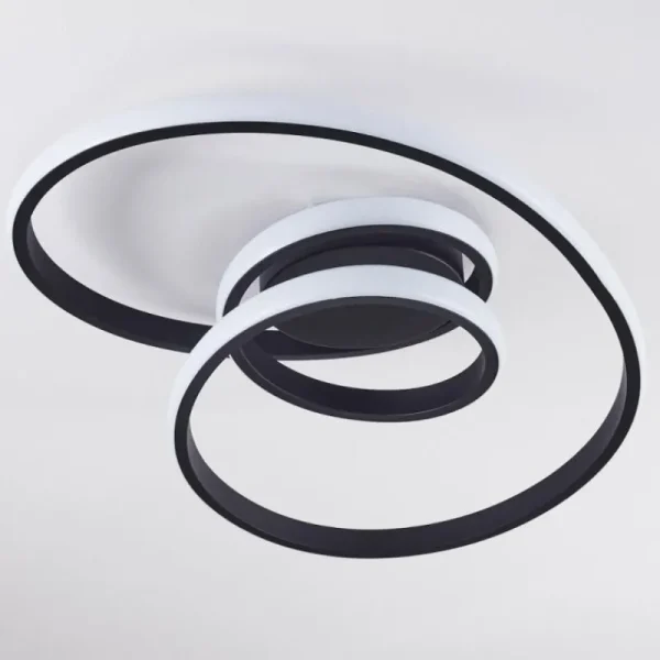 hofstein Plafonnier Ignal LED Noir, 1 lumière* Lampes Modernes