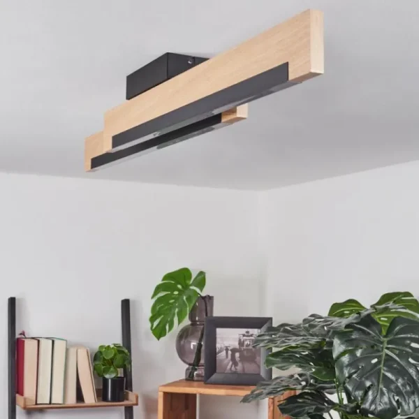 hofstein Plafonnier Inzino LED Écru, Noir, 2 lumières* Lampes Modernes