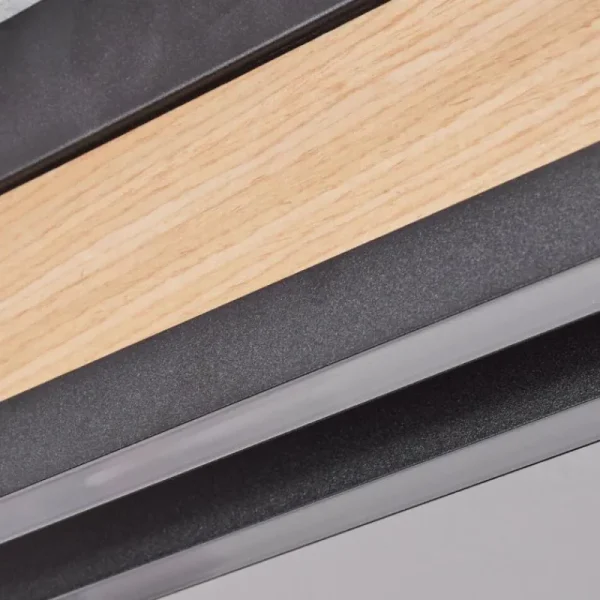 hofstein Plafonnier Inzino LED Écru, Noir, 2 lumières* Lampes Modernes