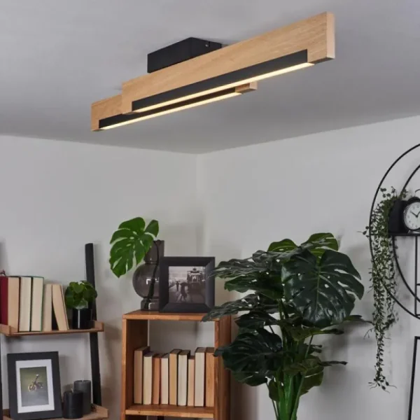 hofstein Plafonnier Inzino LED Écru, Noir, 2 lumières* Lampes Modernes