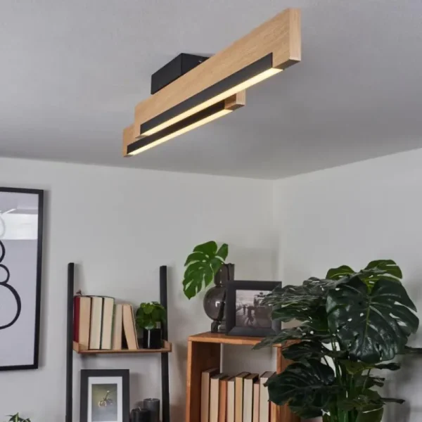 hofstein Plafonnier Inzino LED Écru, Noir, 2 lumières* Lampes Modernes
