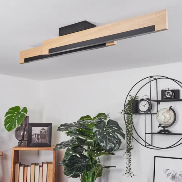 hofstein Plafonnier Inzino LED Écru, Noir, 2 lumières* Lampes Modernes