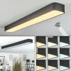 hofstein Plafonnier Iriondo LED Noir, 1 lumière, Télécommandes* Lampes Modernes