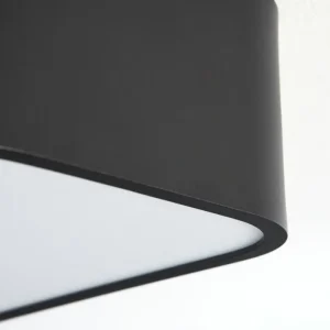 hofstein Plafonnier Iriondo LED Noir, 1 lumière, Télécommandes* Lampes Modernes