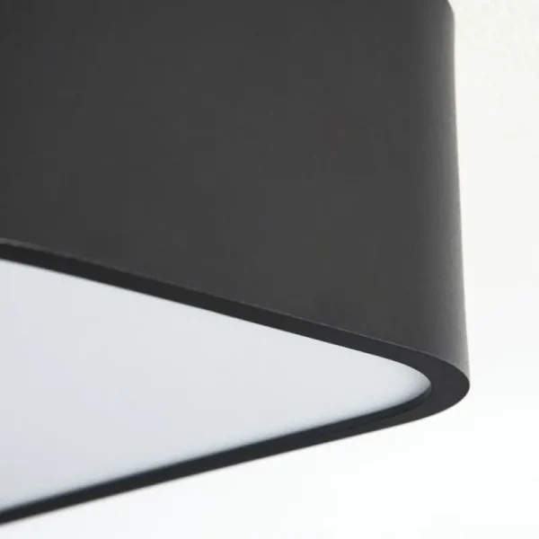 hofstein Plafonnier Iriondo LED Noir, 1 lumière, Télécommandes* Lampes Modernes