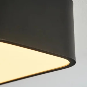hofstein Plafonnier Iriondo LED Noir, 1 lumière, Télécommandes* Lampes Modernes