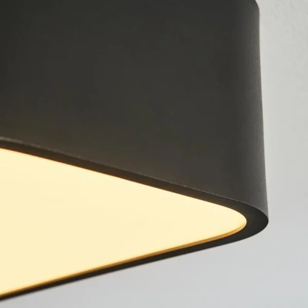 hofstein Plafonnier Iriondo LED Noir, 1 lumière, Télécommandes* Lampes Modernes
