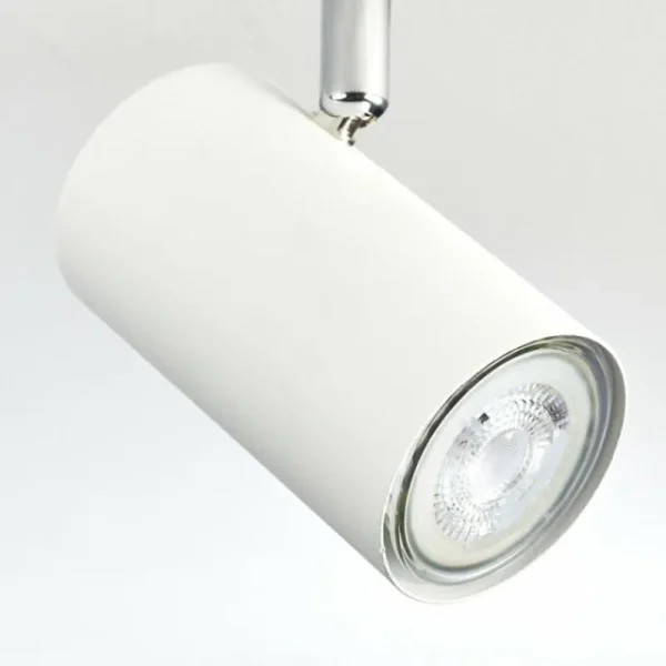 hofstein Plafonnier Javel Chrome, Blanc, 6 lumières* Lampes Modernes