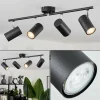 hofstein Plafonnier Javel Chrome, Noir, 4 lumières* Lampes Modernes