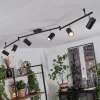 hofstein Plafonnier Javel Chrome, Noir, 6 lumières* Lampes Modernes