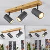 hofstein Plafonnier Javel Couleur bois, Noir, 3 lumières* Lampes Modernes