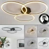 hofstein Plafonnier Johsa LED Noir, 3 lumières* Lampes Modernes