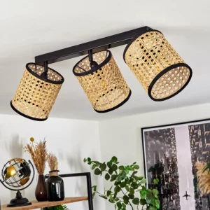 hofstein Plafonnier Jonas Noir, 3 lumières* Lampes Modernes