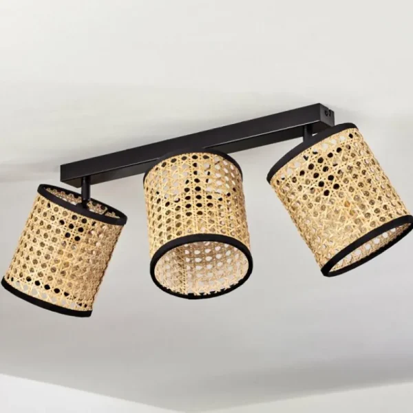 hofstein Plafonnier Jonas Noir, 3 lumières* Lampes Modernes