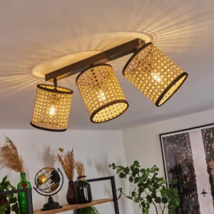 hofstein Plafonnier Jonas Noir, 3 lumières* Lampes Modernes